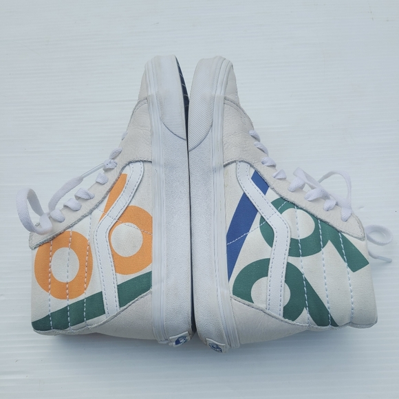 VANS Old Skool Route 66 rainbow sk8 high white sneakers - Picture 3 of 13